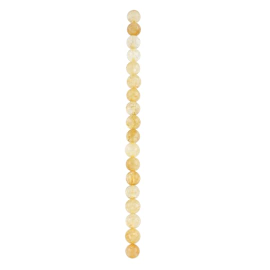 Citrine Round Beads by Bead Landing